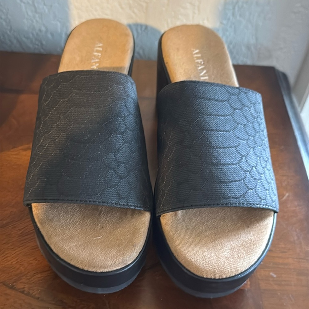 Alfani Step N Flex Sandal NWOT black size 5 women’s slip on shoes